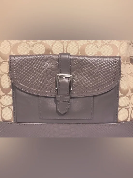 Coach Charlie Signature Python Hobo *Style #F32081* - Picture 2 of 15